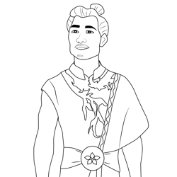 Chief Benja Raya and the Last Dragon Free Coloring Page for Kids