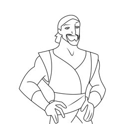 Sinbad Free Coloring Page for Kids