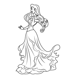 Briar Rose Free Coloring Page for Kids
