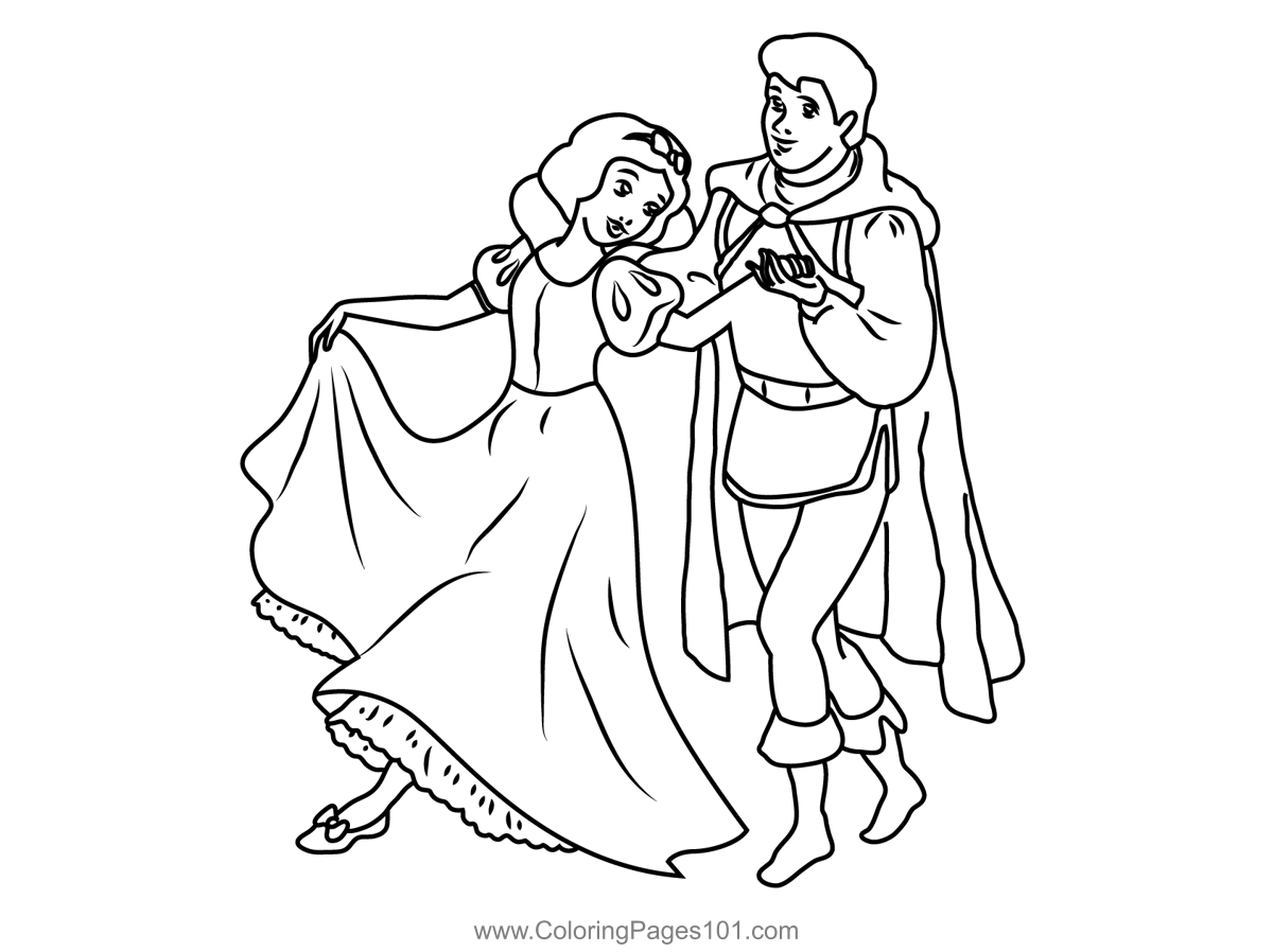 Princess Snow White With Prince