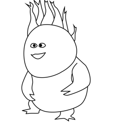 Rootie Spellbound Free Coloring Page for Kids