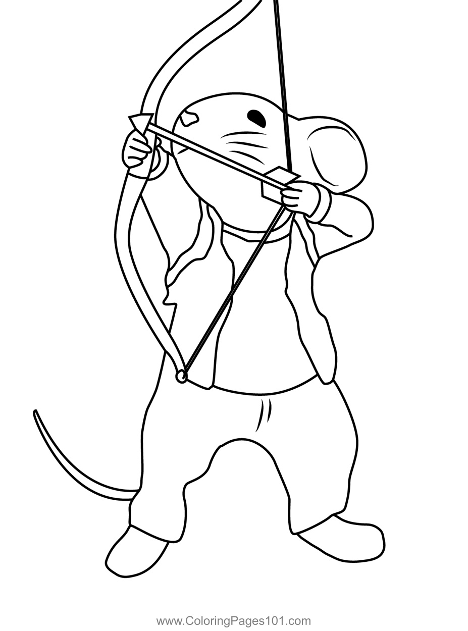 Stuart Little With Bow And Arrow