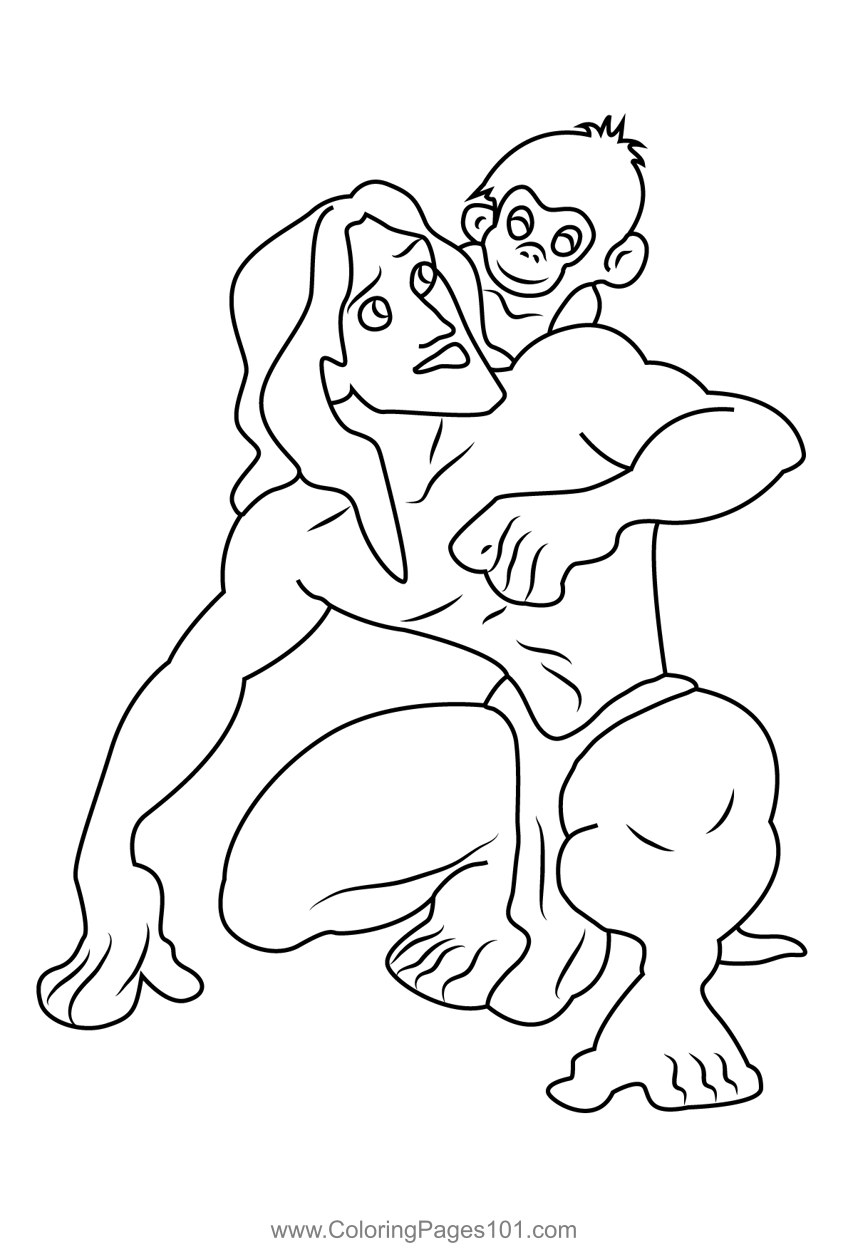 Tarzan With Monkey