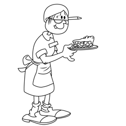 Irma The Garfield Movie Free Coloring Page for Kids