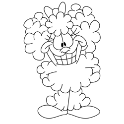 Lanolin Sheep The Garfield Movie Free Coloring Page for Kids