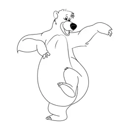Bear Slide Free Coloring Page for Kids