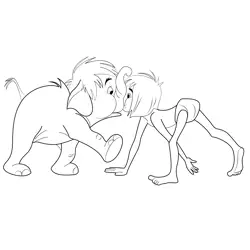 Jungle Book Free Coloring Page for Kids