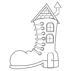 Shoe Free Coloring Page for Kids