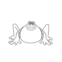 Bob the Frog The Jungle Bunch Free Coloring Page for Kids