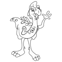 Ruby From The Land Before Time Free Coloring Page for Kids