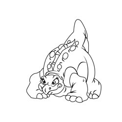 Tippy From The Land Before Time Free Coloring Page for Kids