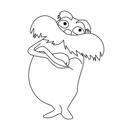 The Lorax Free Coloring Page for Kids