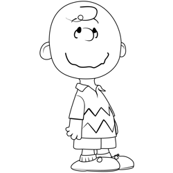 Charlie Brown From The Peanuts Movie Free Coloring Page for Kids