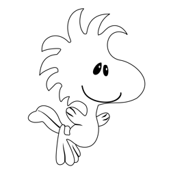 Woodstock From The Peanuts Movie Free Coloring Page for Kids