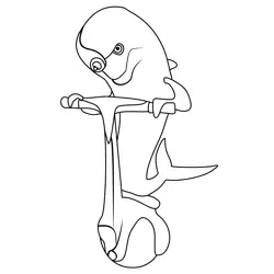 Dr Blowhole From The Penguins Of Madagascar Free Coloring Page for Kids