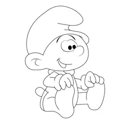 smurfs coloring page
