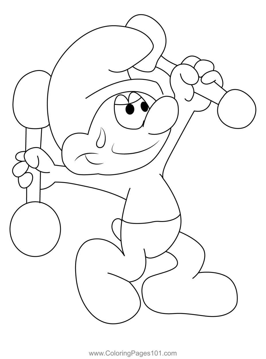 Hefty Smurf Playing Coloring Page For Kids Free The Smurfs Printable Hefty Smurf Playing Coloring Page For Kids Free The Smurfs Printable