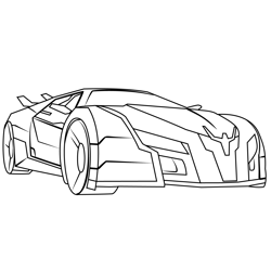 Drift Disguised From Transformers Free Coloring Page for Kids