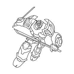 Drift From Transformers Free Coloring Page for Kids