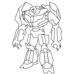 Grimlock From Transformers Free Coloring Page for Kids