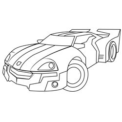 Jazz Disguised From Transformers Free Coloring Page for Kids