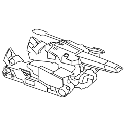 Megatronus Disguised From Transformers Free Coloring Page for Kids