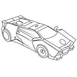 Sideswipe Disguised From Transformers Free Coloring Page for Kids
