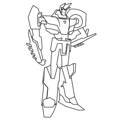 Sideswipe From Transformers Free Coloring Page for Kids
