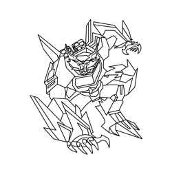 Steeljaw From Transformers Free Coloring Page for Kids