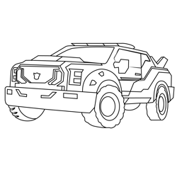 Strongarm Disguised From Transformers Free Coloring Page for Kids