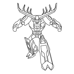 Thunderhoof From Transformers Free Coloring Page for Kids