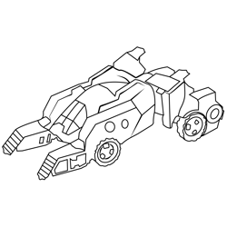 Underbite Disguised From Transformers Free Coloring Page for Kids
