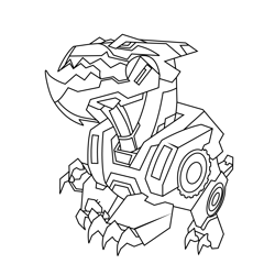 Underbite From Transformers Free Coloring Page for Kids