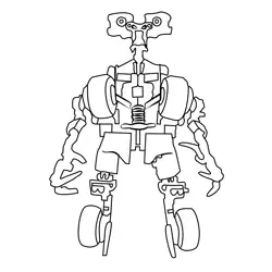 Wheelie From Transformers Free Coloring Page for Kids