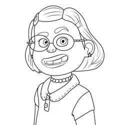 Meilin Lee Turning Red Free Coloring Page for Kids
