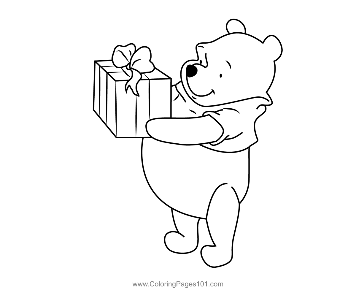 Pooh Bear With Gift