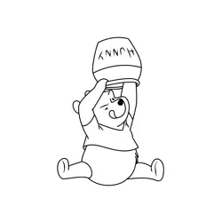Winnie The Pooh Free Coloring Page for Kids