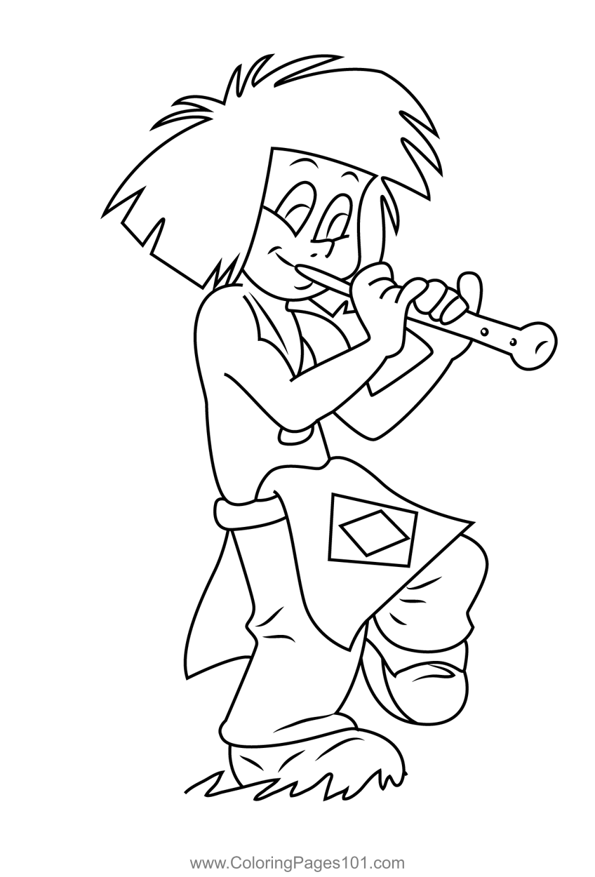 Yakari Playing Flute