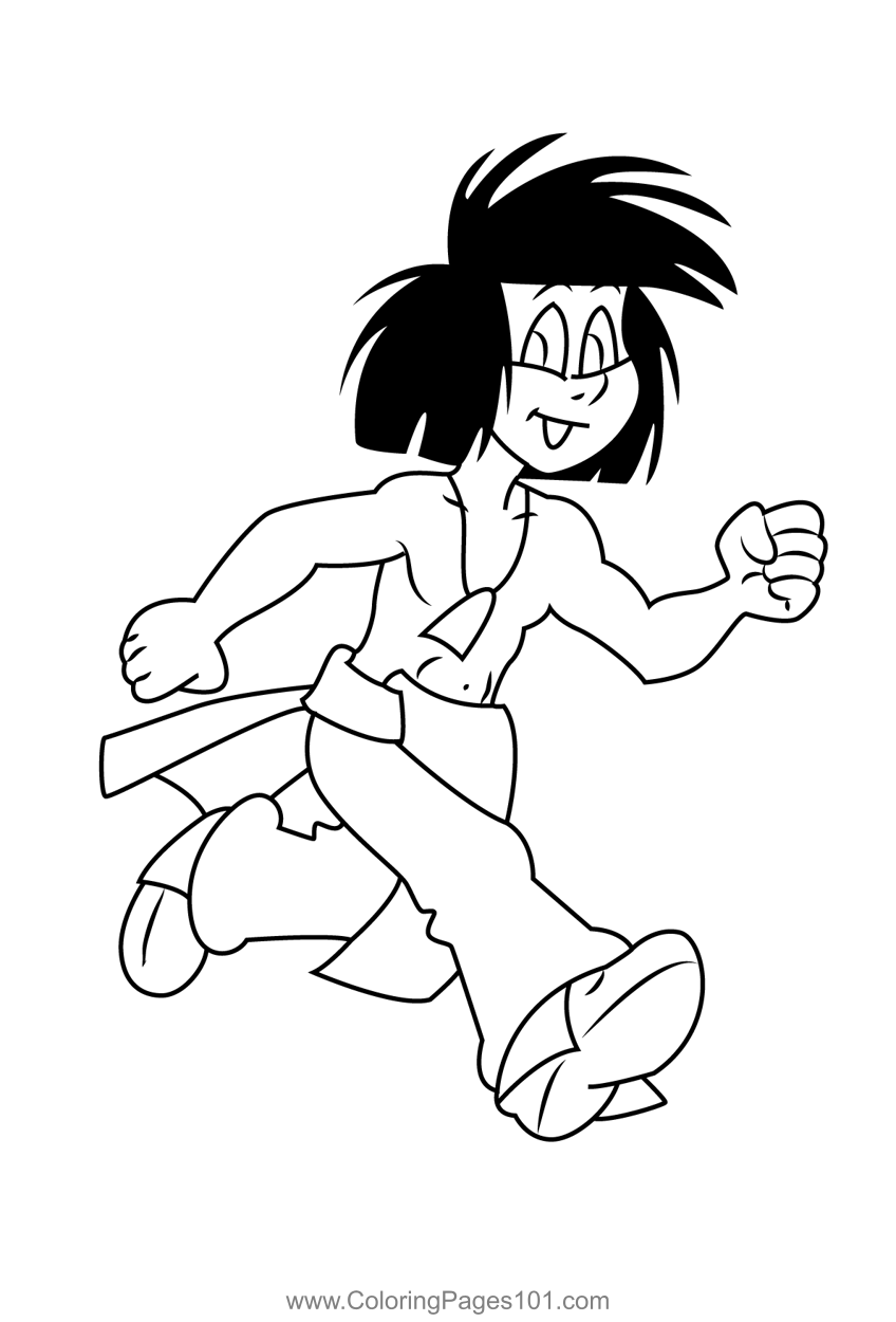 Yakari Running Coloring Page for Kids - Free Yakari, a Spectacular
