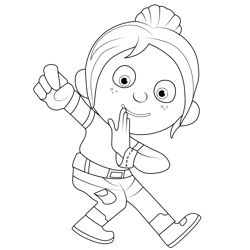 Paula 123 Number Squad Free Coloring Page for Kids