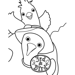 3rd & Bird 1 3rd & Bird Free Coloring Page for Kids
