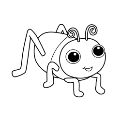 Cricket 3rd & Bird Free Coloring Page for Kids