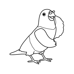 Mr. Lovebird 3rd & Bird Free Coloring Page for Kids
