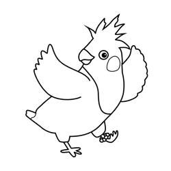 Rudy 3rd & Bird Free Coloring Page for Kids