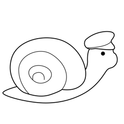 Snail 3rd & Bird Free Coloring Page for Kids
