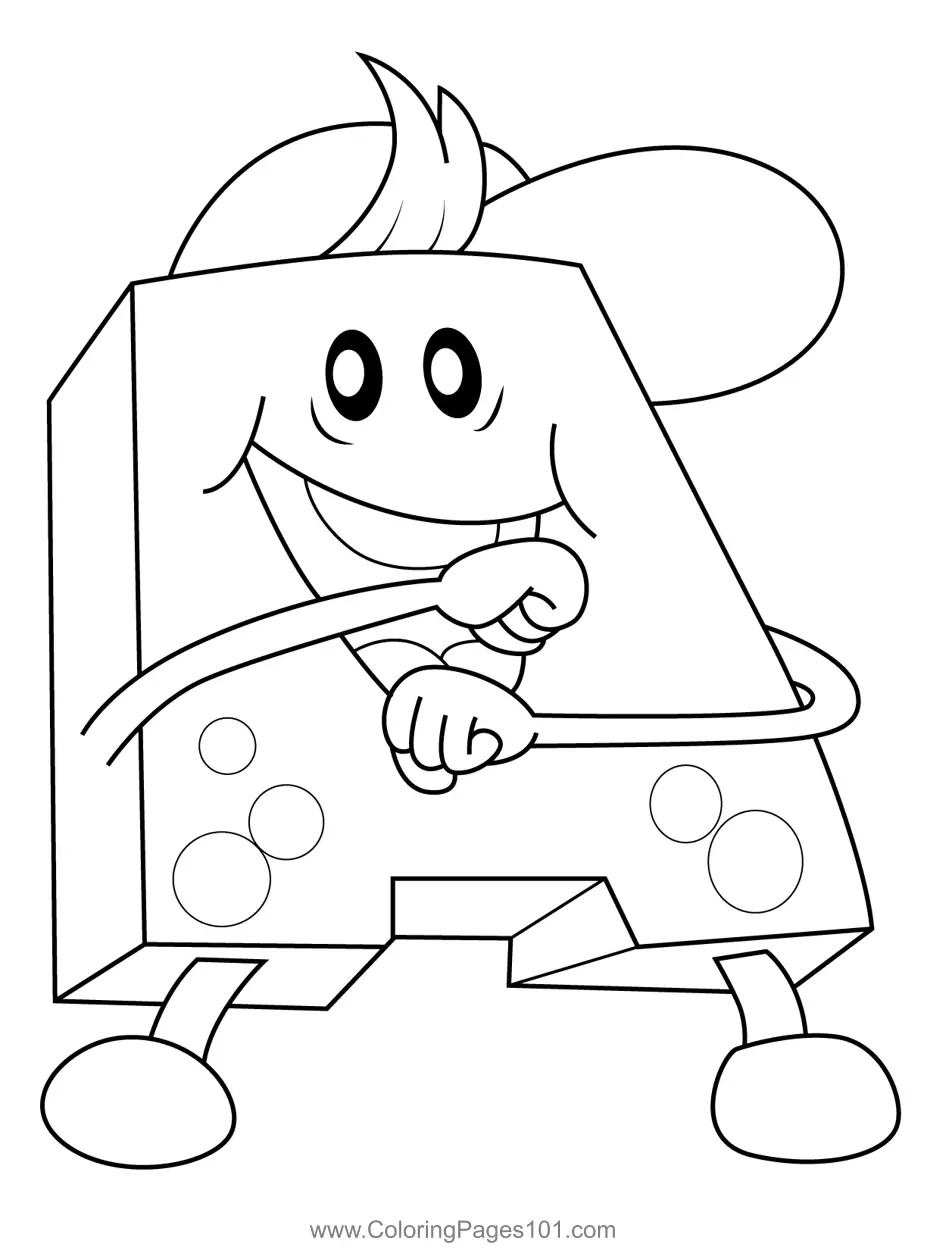ABC Monster A Coloring Page for Kids - Free ABC Monsters Printable
