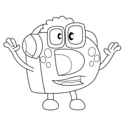 ABC Monster D Free Coloring Page for Kids
