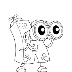 ABC Monster K Free Coloring Page for Kids
