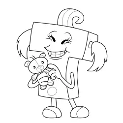 ABC Monster T Free Coloring Page for Kids