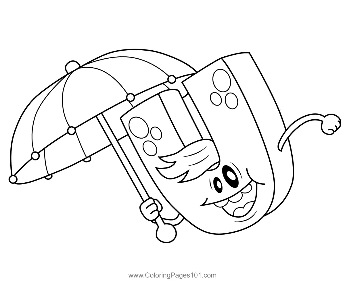 ABC Monster U Coloring Page for Kids - Free ABC Monsters Printable